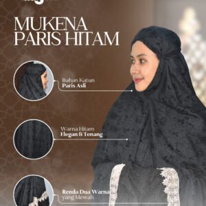 MUKENA PARIS HITAM