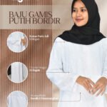 GAMIS PUTIH BORDIR